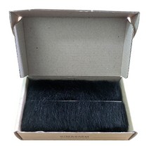 수염 분장용 메이크업 국가고시 자격증 실기시험용 재료 스피드 친수염 생사 3.5 ~ 4 cm 대용량