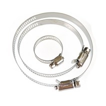 스텐주름관 4pcs 클립 클램프 에어 디젤 주차 히터 용 25mm 60mm 75mm 자동차 히터 용 스테인레스 스틸 배기 파이프 튜브 가스 벤트 호스 475, 4개 75mm