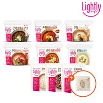 라이틀리 곤약면 (짜장면/맵닭면/냉면/비빔면/사골면/우동) x 4개 + 즉석밥 3종 (증정) 곤약 혼합 7곡 150g1개, 2.현미퀴노아곤약즉석밥 150g x 4개+증정, 3. 곤약면 맵닭비빔면 x 4개
