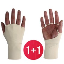 1+1 기능성 쿨 소재 손등 쿨 토시 골프 운전 테니스 손등 가리개 손등장갑 손등커버 오른손 양손 여성 남성, 오른손-블루, 왼손-블루