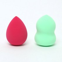 화장퍼프 6color 메이크업 스펀지 5개 set, 똥퍼프-오렌지(5개)