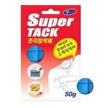 브이텍 슈퍼텍 조각 접착제 50g 블루 VT-085 본드