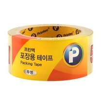 프린텍 포장용 투명테이프 P4845 48mm x 45m 박스테이프 어린이집 유치원 초등학교 만들기재료, 프린텍 포장용 투명테이프 P4845 1개, 48mm(폭) x 45m(길이), 10개