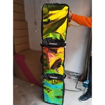 우스어스 스노우 싱글 더블 보드 스노보드 스키 플레이트 바퀴달린 대용량 가방 엣지 백 케이스 날 보호 커버 방수 길이조절 가능한 긁힘 방지 배낭 많은 수납공간, A