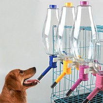 대형견 자동급식기 대용량 애완 동물 고양이 자동 음주 강아지 개 개 애완 동물 케이지, 노란색, 500ml
