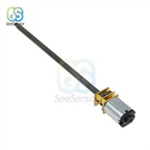 인테리어DC 3V/6V/12V N20 미니 마이크로 메탈 기어 모터 샤프트 M4 * 100 15/30/60/100/150/200/300/400/5, 04 100_01 3 볼트