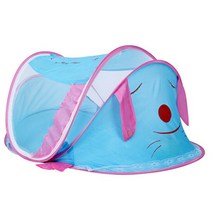 에코벨 원터치 휴대용 유아캐릭터모기장(블루핑크혼합색) 유아용모기장 아기캠핑모기장 미니모기장, 핑크