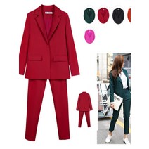 여성정장브랜드 트위드셋업 work pant suit ol 2 piece set for