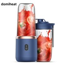 domiheat 휴대용 과일 믹서기 소형 가정용 주스 컵, 블루