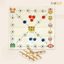 전통놀이 만들기 6종 딱지 윷놀이 제기 팽이 죽방울 공기놀이 DIY, 전통놀이윷놀이