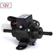 12v 전동 연료 펌프 ep-500-0 035000-0460 12585-52030 kubota 얀마 카브뎃트 엔진 용 디젤 가솔린 페리트롤 케이스 (color : silver), 블랙