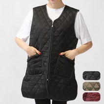 겨울 방한 누빔 생활방수 조끼 앞치마 WQA01, WQA01 카키M, 1개