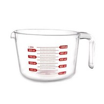 베이킹파티 PC계량컵 1000ml 폴리카보네이트 눈금 비이커