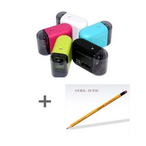 ELM 자동 V5전동연필깎이(스테들러옐로우연필 증정) 연필깎이, 화이트