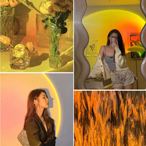 노을 무지개 조명 포토부스 사진뒷배경 홈스튜디오만들기 촬영용조명 유튜브조명, MD-SSM01 USB(노을)