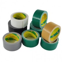 천면테이프 50미리 전단지 가정 산업 포장 이사 백면/흑면/회색면/황면, 황색50X10