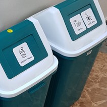 분리수거 함 쓰레기 통 스티커 안내판 일반 유리병 플라스틱 비닐 캔 종이 류 표지판