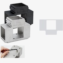 선반만들기 사각파이프 중앙조인트 50mm4P 각파이프건축 하우스작업 브라켓, 조인트50은색4개