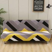 소파패드팔걸이가 없는 무방비 소파 베드 커버 스트레치 접이식 프린트 슬립 가구 장식 벤치 침대, 26 26_01 S Size