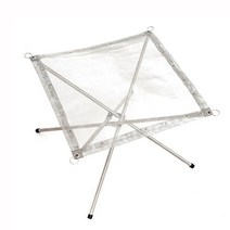 초경량 메쉬 미니 그물망 화로대 경량 불멍 캠핑 매쉬 장작 미니멀 미니화로 캠프 파이어 글램핑 모닥불 캠핑장 용품 우드 메시 망 그물 접이식 조립 재받침 바비큐 그릴, 1개