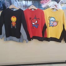 [코코리따]광명점 최신상 마블 고주파 와펜 맨투맨 아이언맨 스파이더맨 켑틴 아메리카 CEMA21TM1