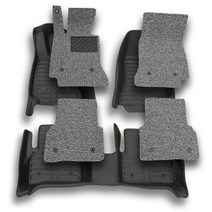 기아/카빅 9D 가죽 입체 코일카매트, 블랙, 올뉴 니로, 기아