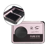 래쉬앤브로우 퓨어아이 플랫모 퓨어래쉬 속눈썹연장, CC컬/0.10mm, 12mm