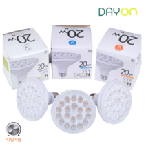 데이온 LED PAR30 20W 디밍 밝기 조절 램프 확산형 집중형 전구색 주백색 주광색 레일조명, 확산형 주광색