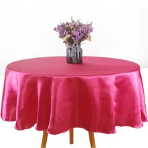 엔티크 뜨개질 식탁 테이블 매트 빈티지 북유럽 감성 테이블보 식탁 커버, 145cm-57.09인치, 핫 핑크