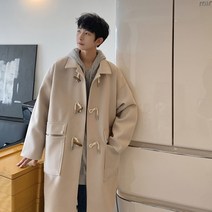 루즈핏 오버핏 일자핏 무지 짧은 커플룩 오버사이즈 니뽄스타일 남성 떡볶이 후드 코트 고급스러운 롱