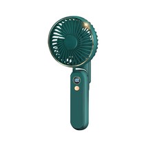 다렌 사일런트 USB 매직 미니선풍기 탁상용 접이형 보조배터리겸용, 10000mAh, 그린