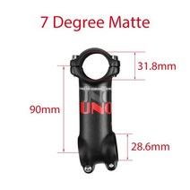 자전거 스템 uno 줄기 초경량 7도 mtb 줄기 31.8mm 60 130mm 알루미늄 줄기 핸들 줄기 사이클링 액세서리, 31.8 x 90mm 7 빨간색