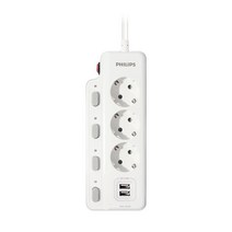 필립스 과부하 자동차단 USB 멀티탭 멀티콘센트 2구 3구 4구, USB멀티탭, 3구 3M