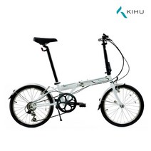 키후 런 D6 접이식 미니벨로 자전거 2020 신제품 -인증, 미조립(0프로)_유광화이트(GLOSS WHITE)