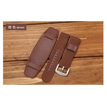 나일론 시계 밴드 스트랩 18MM 20MM 22MM 24MM 캔버스 가죽 교체 시계 밴드 팔찌 시계 벨트 스프링 핀, 브라운|18mm
