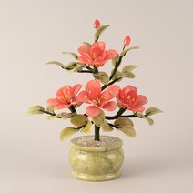 승진 영전 취임 축하 감사 이사 집들이 선물 / 아토제이드 옥꽃 로즈 4송이 [택배 상품], 레드