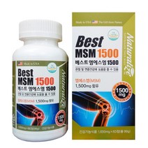 네추럴라이즈 관절영양제 베스트 엠에스엠1500 1650mg x 60정, 1