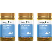 헬시케어 스쿠알렌 1000mg 캡슐, 3개, 200개입
