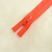 KSK 60cm 콘솔지퍼 숨은지퍼 콘실지퍼 혼솔지퍼 원피스지퍼 14색상, 오렌지