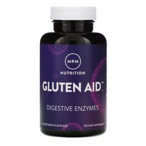 MRM Nutrition Amylase 아밀레이스 Protease 단백질분해효소 Glucoamylase 말테이스 글루텐 Gluten Aid 60 식물성 캡슐