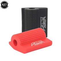 유니버설 오토바이 시프트 기어 레버 페달 고무 커버 신발 보호기 발 페그 토 젤 혼다 가와사키 야마하 액세서리, YELLOW