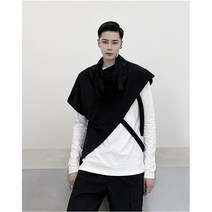 2021 봄 가을 개성 의 류 남성 긴팔 티셔츠 산 본 풍 이색 티셔츠 남성 2 종 세트 루즈 가을 헤 어 스타일 리스트 유 스 상의 트 렌 드