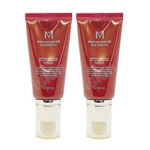 미샤 M 퍼펙트 커버 비비크림 BB크림 21호 23호 택1 BB, 21호 화사한 베이지, 50ml, 2개