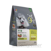 목우촌 전연령용 오리 펫9단 푸들 전용사료, 연어&오리, 1.8kg, 4개