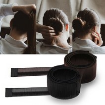 스틱밴드 올림머리 만두머리 헤어끈 당고머리 똥머리, 2-똥머리밴드-딥커피