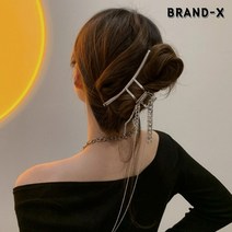 [브랜드엑스] 얼반 체인 드롭 집게핀