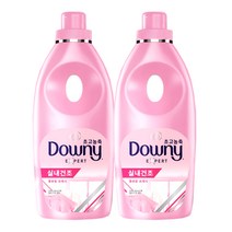 다우니 엑스퍼트 실내 건조 섬유유연제 플로럴프레시향, 1L, 2개