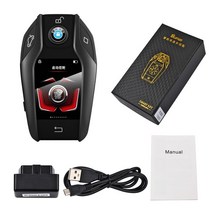 bmw 키 케이스 TK800 OBD 개조된 스마트 LCD BMW 메르세데스-벤츠뷰익 아우디 캐딜락 렉서스 랜드 로버 기아 도요타 범용 원격 리스, 01 Black Colour_03 Russian