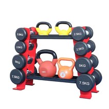 아령 케틀벨 정리대 크로스핏 박스 헬스장 홈짐 덤벨, 레드(바타입). 5kg(포함)~10kg(전용)