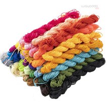 와요또 1mm 1.5mm 폴리 매듭 팔찌 끈 매28컬러 수공예 끈팔찌, 1.5mm(13m), 27.고동